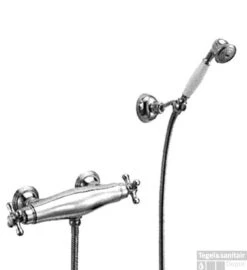 Huber Croisette Douchethermostaat Met Handdouche Goud 191CS01HAG -Badkamermeubels huber croisette douchethermostaat met handdouche goud 191cs01hag 0