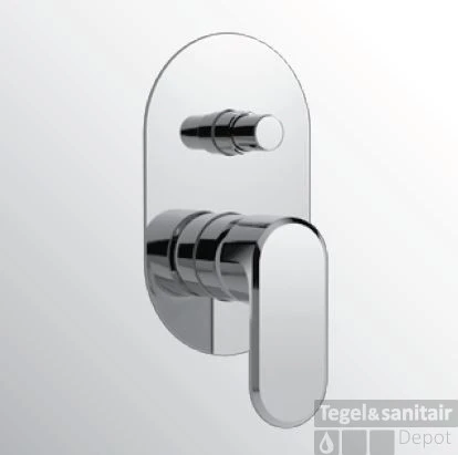 Huber Levity Bad/douchemengkraan Chroom LY.000210.21 4 Huber Levity Bad/douchemengkraan Chroom LY.000210.21 - Afbeelding 2