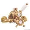 Huber Victorian Douchethermostaat Brons 150VT01HBA -Badkamermeubels huber victorian douchethermostaat chroom goud 150vt01hca 1