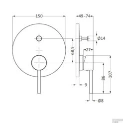 Inbouw Bad- En Douchemengkraan Herzbach Design New Chroom -Badkamermeubels inbouw bad en douchemengkraan herzbach design new chroom tech
