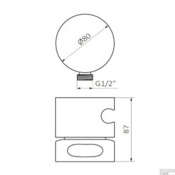 Inbouw Douchekraan GRB InCool Ø80 Mm Messing Goud 5 Inbouw Douchekraan GRB InCool Ø80 Mm Messing Goud -Badkamermeubels inbouw douchekraan grb incool 80 mm messing goud tech