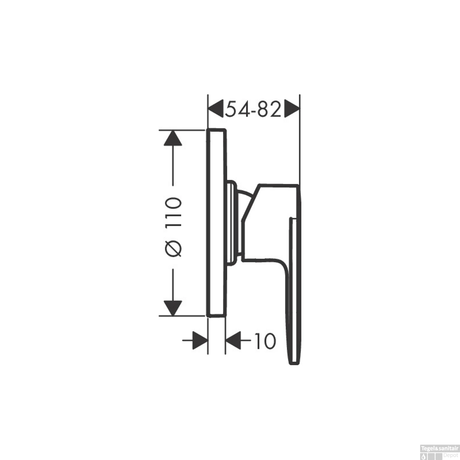 Inbouw Douchemengkraan HansGrohe Vernis Blend Eengreeps Rond Mat Zwart 5 Inbouw Douchemengkraan HansGrohe Vernis Blend Eengreeps Rond Mat Zwart - Afbeelding 3