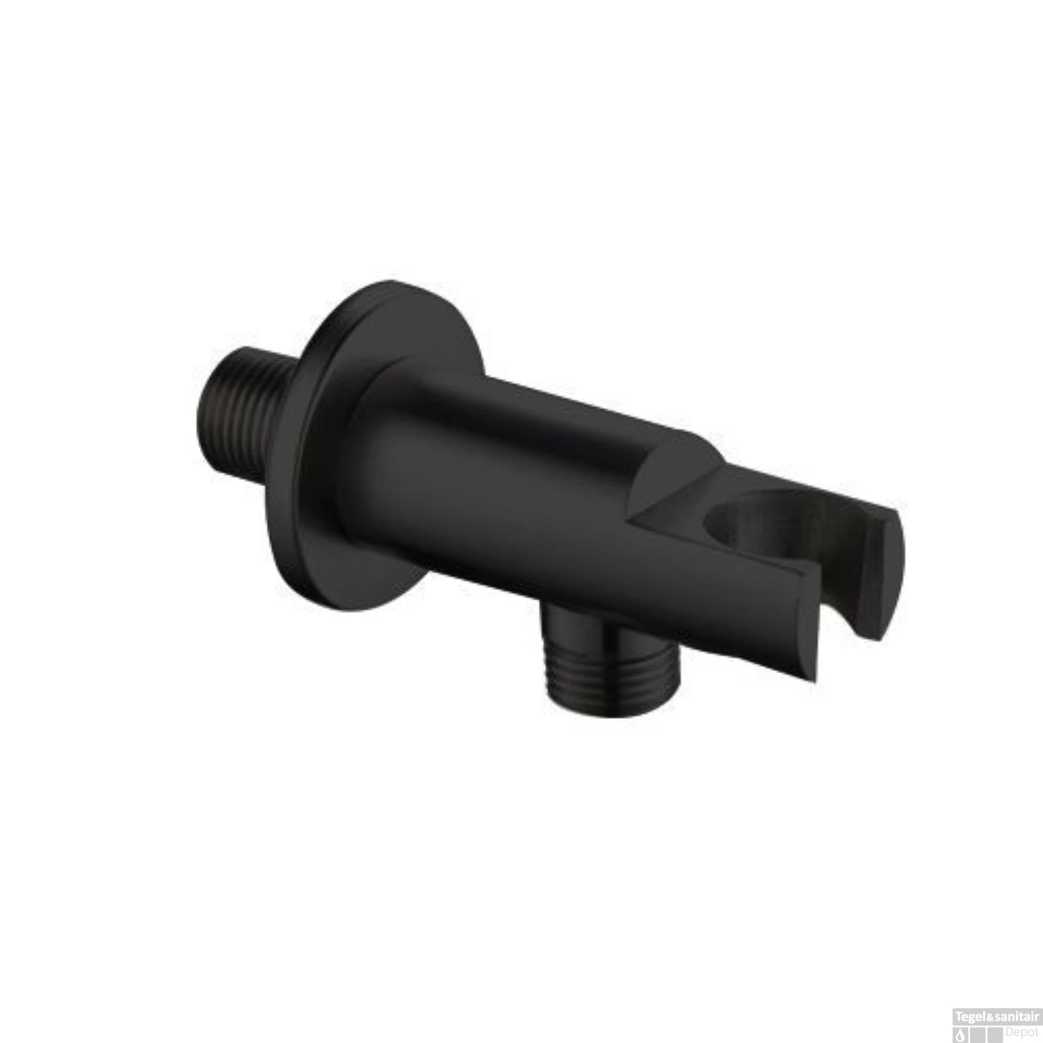 Inbouw Regendouche Set Boss & Wessing 20 Cm Wanduitloop 3 Standen Handdouche Mat Zwart - Afbeelding 2