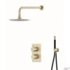 Inbouw Regendouche Set Boss & Wessing Gold Pro Wanduitloop 30 Cm Hoofddouche Mat Goud En Zwart -Badkamermeubels inbouw regendouche set bws gold pro wanduitloop 30 cm hoofddouche mat goud en zwart shop