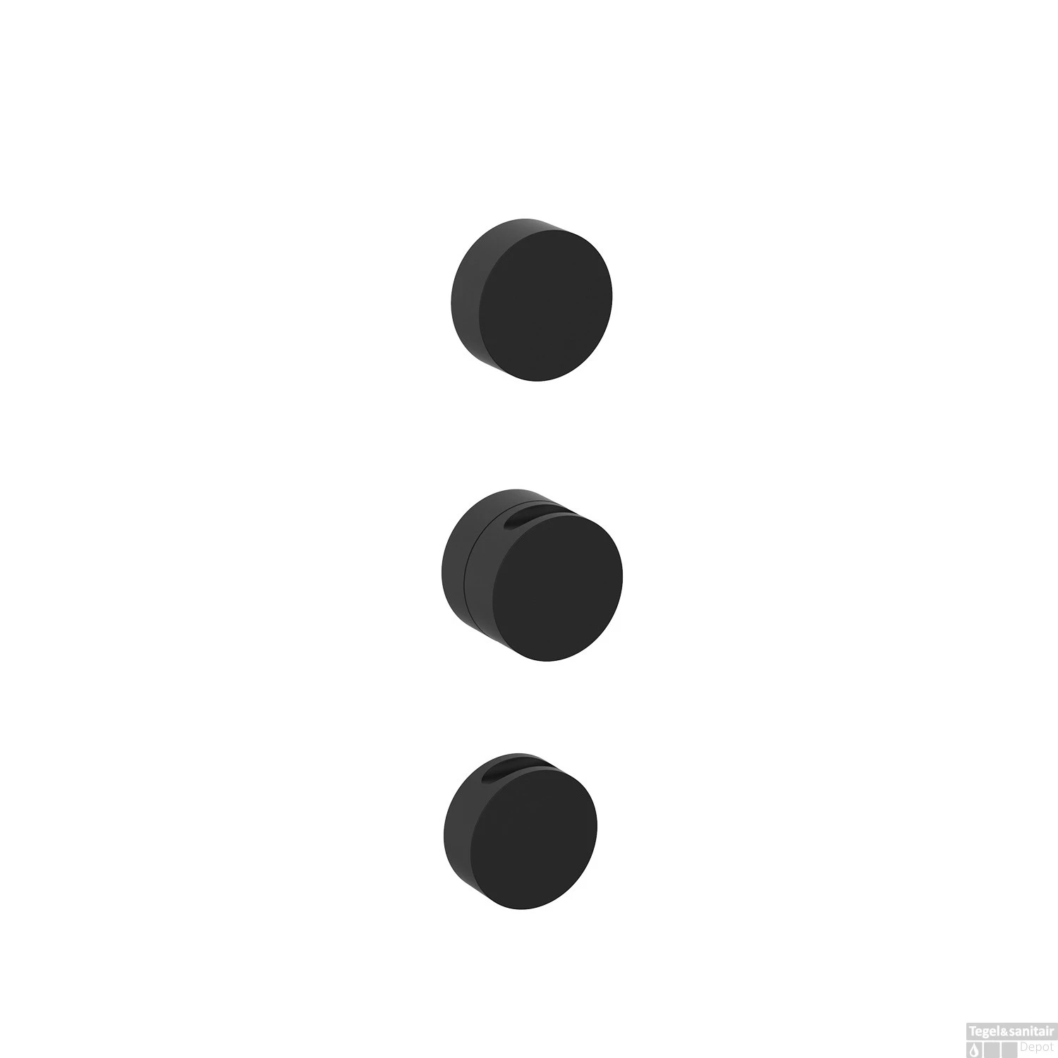 Inbouw Thermostaatkraan GRB InCool 2-Wegs Verticaal Zwart 3 Inbouw Thermostaatkraan GRB InCool 2-Wegs Verticaal Zwart