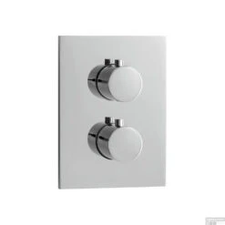 Inbouw Thermostaatkraan Herzbach Living Rechthoek Veiligheidsbegrenzer Chroom (ronde Hendels)