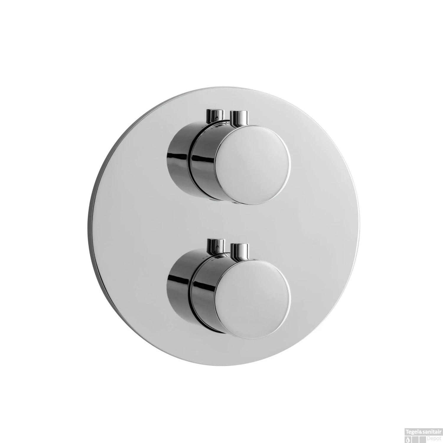 Inbouw Thermostaatkraan Herzbach Living Rond 3-Weg Omstel Chroom 3 Inbouw Thermostaatkraan Herzbach Living Rond 3-Weg Omstel Chroom