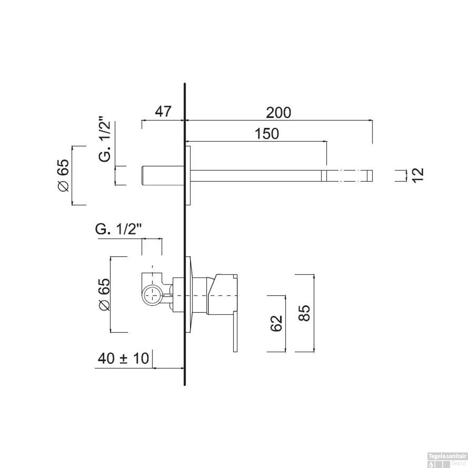 Inbouw Wastafelkraan Sanimex Giulini Eenhendel Luxe 20 Cm Chroom 4 Inbouw Wastafelkraan Sanimex Giulini Eenhendel Luxe 20 Cm Chroom - Afbeelding 2