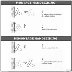 Handdoekhouder Sanicare Magnetisch Inkortbaar 60cm Vierkant Zwart 9 Handdoekhouder Sanicare Magnetisch Inkortbaar 60cm Vierkant Zwart -Badkamermeubels intructies info 5