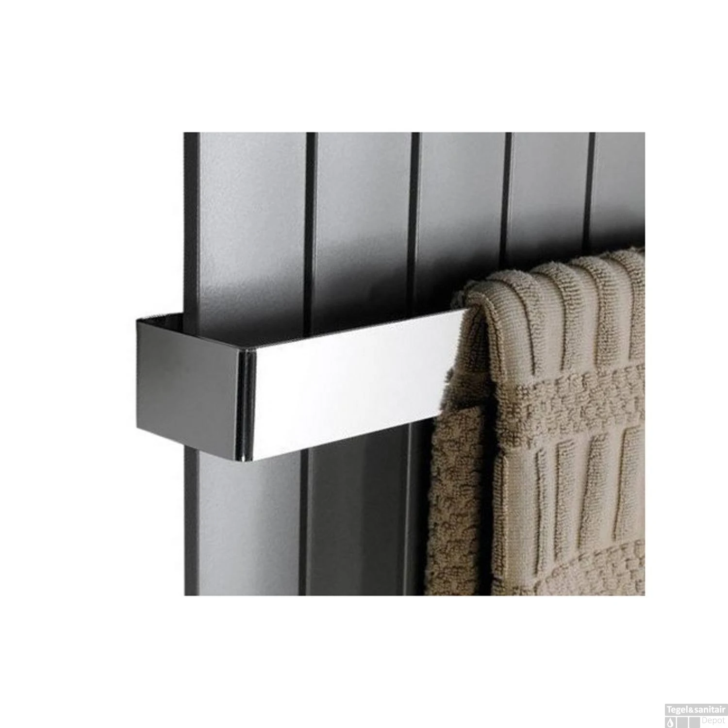 Handdoekhouder Tbv Radiatoren Sapho Colonna 60.2x7.4 Cm Gepolijst RVS