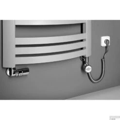 Handdoekradiator Sapho Sidi Gebogen 59.5x109.7 Cm 553W Zilver 14 Handdoekradiator Sapho Sidi Gebogen 59.5x109.7 Cm 553W Zilver -Badkamermeubels is611ss handdoekradiator sapho sidi gebogen 59.5x109.7 cm 553w zilver 5