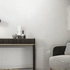 Wandtegel Cifre Ceramica Dimsey Vintage 6,5x33 Cm Glans Wit (doosinhoud 1.14m2) -Badkamermeubels jb11325 7 sfeer