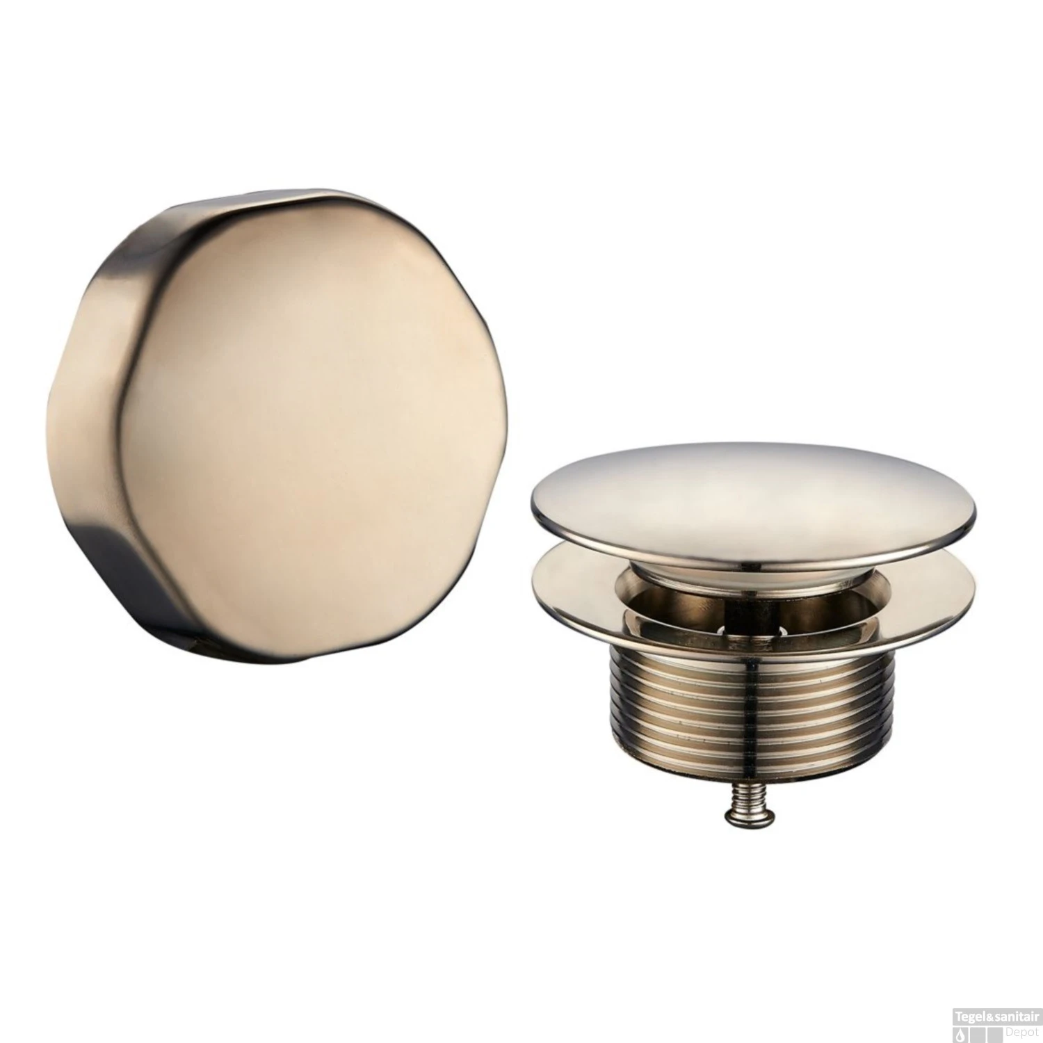 Badafvoer Met Overloopcombinatie Wiesbaden Geborsteld Staal (RVS Look) 5 Badafvoer Met Overloopcombinatie Wiesbaden Geborsteld Staal (RVS Look) - Afbeelding 3