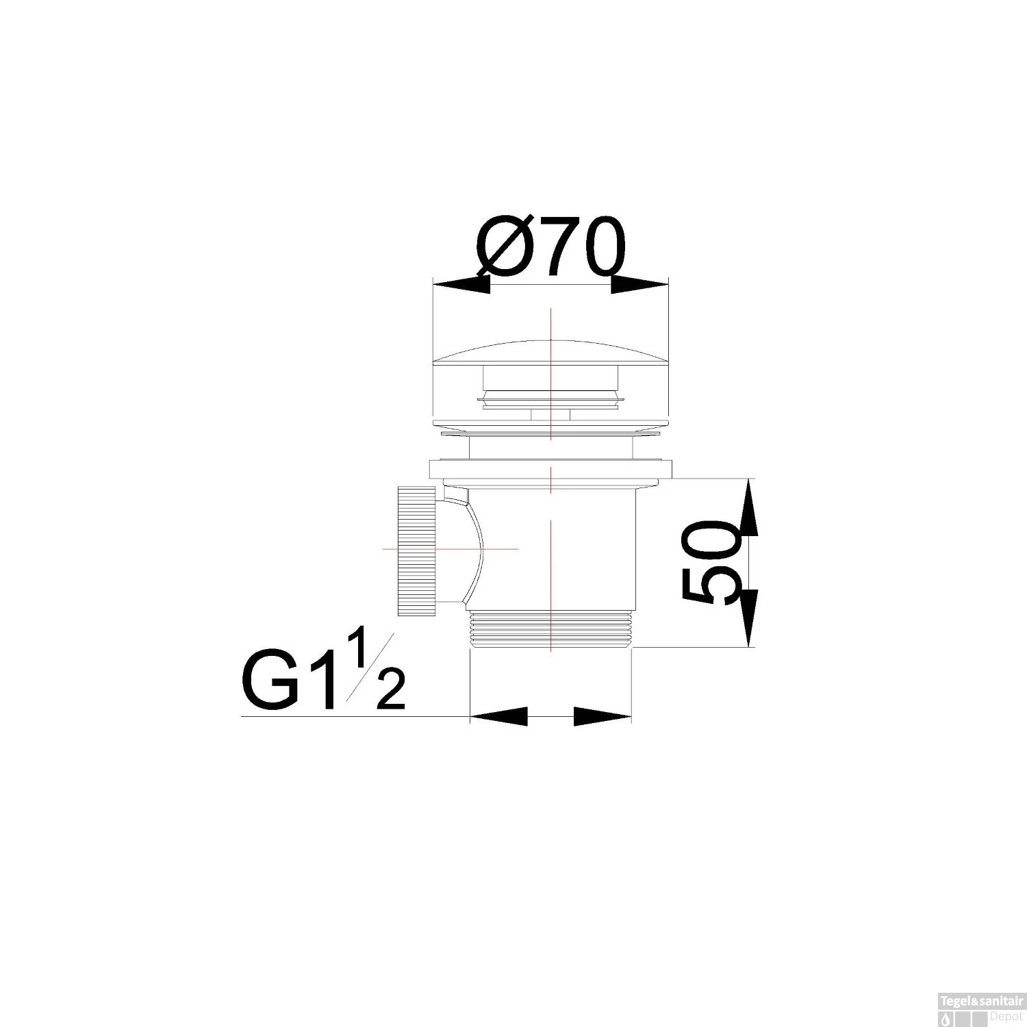 Losse Clickwaste Wiesbaden Luxe Compleet 5/4 Tbv Vrijstaand Bad Glans Wit 4 Losse Clickwaste Wiesbaden Luxe Compleet 5/4 Tbv Vrijstaand Bad Glans Wit - Afbeelding 2