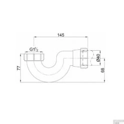 Losse Sifon Wiesbaden Lola Tbv Vrijstaande Baden 11/2 -Badkamermeubels losse sifon wiesbaden lola tech