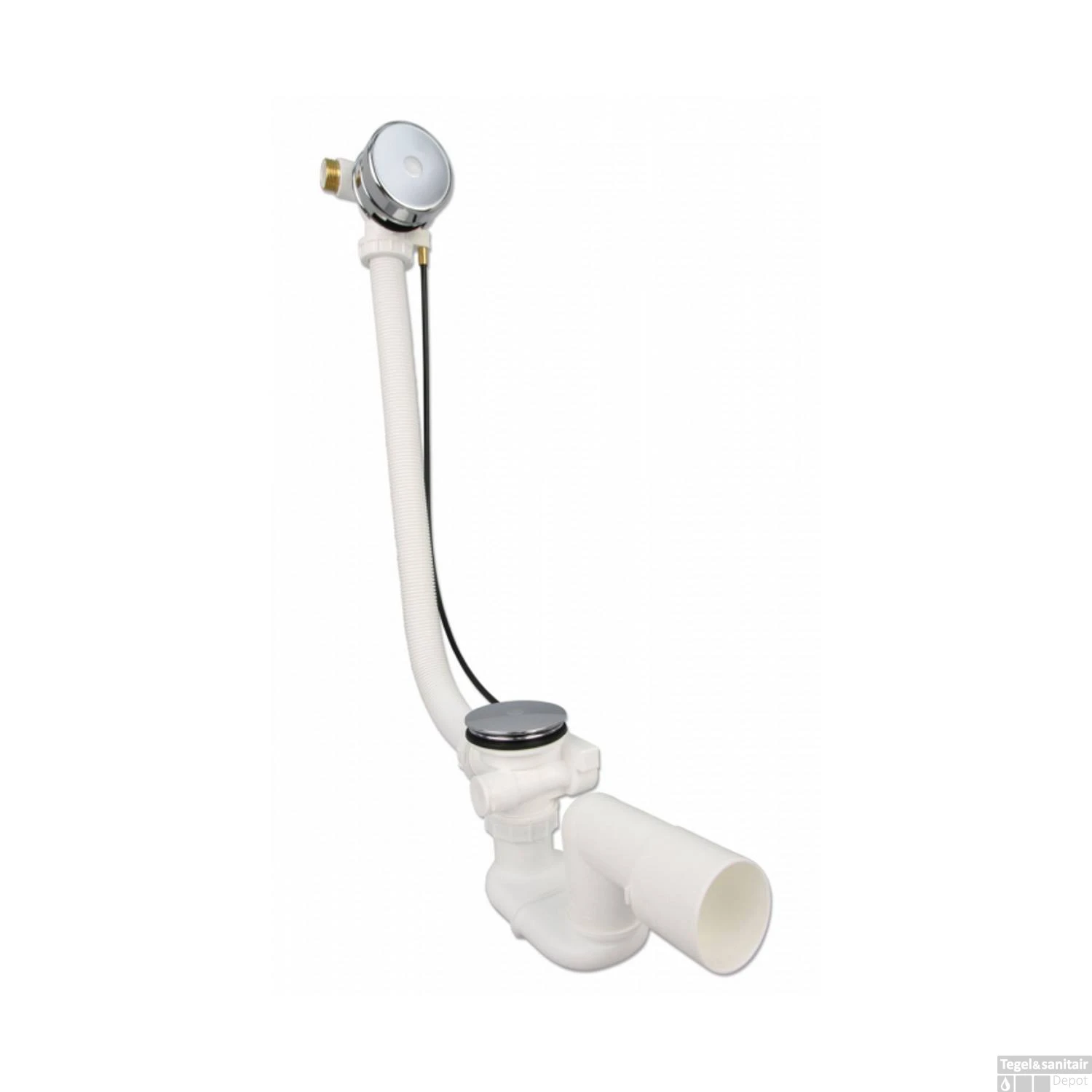 Luxe Badafvoer- En Vulcombinatie Xenz Inox 3 Luxe Badafvoer- En Vulcombinatie Xenz Inox