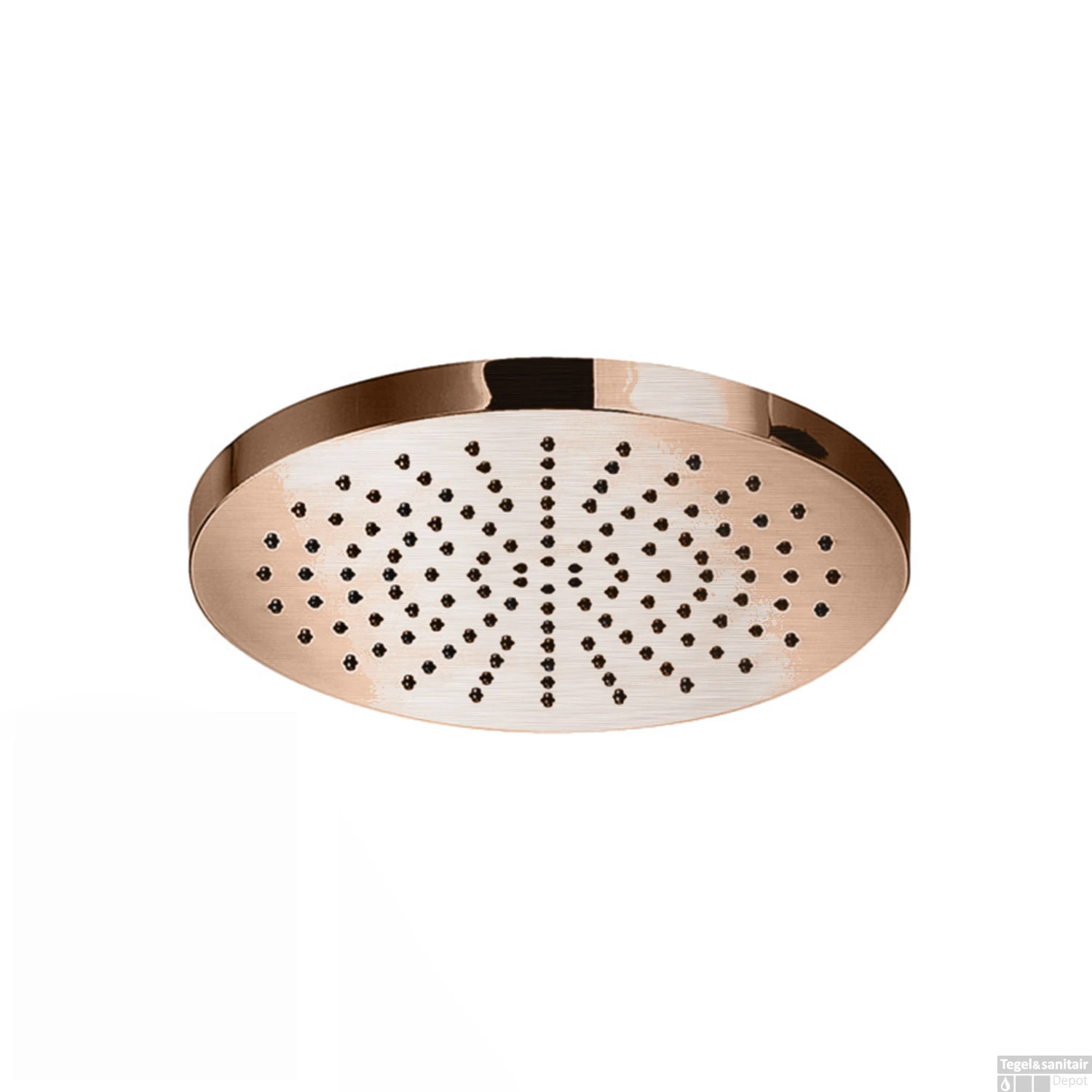 Hoofddouche Hotbath Mate Opbouw 20 Cm Geborsteld Koper