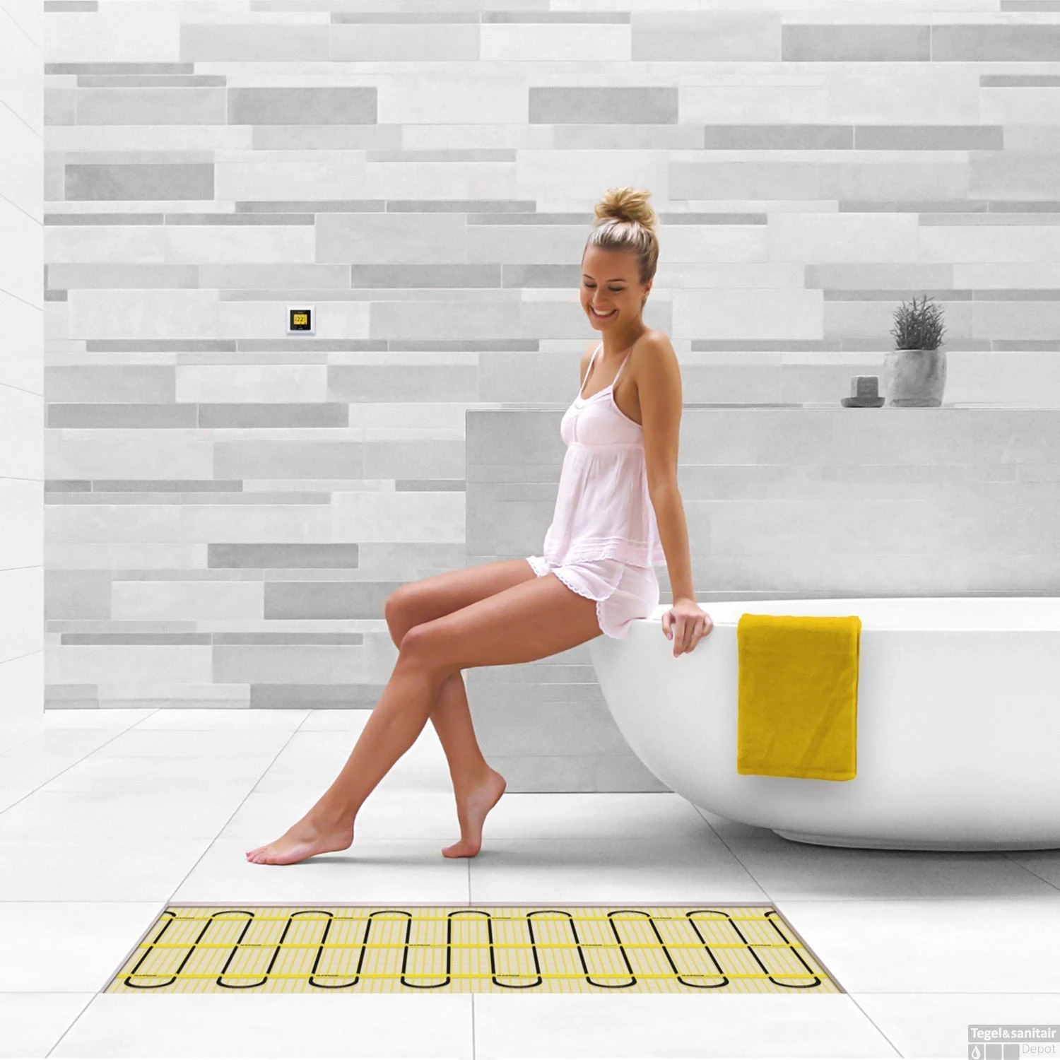 Elektrische Vloerverwarming Magnum Mat Incl. Klokthermostaat 20 M2 7 Elektrische Vloerverwarming Magnum Mat Incl. Klokthermostaat 20 M2 - Afbeelding 5