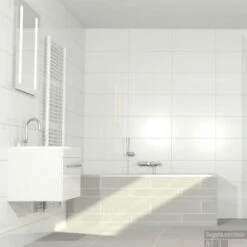 Wandtegels Profiker 30x60cm Gerectificeerd Mat Wit (Doosinhoud 1,44m²) -Badkamermeubels mat wit 30x60