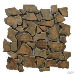 Mozaiek Hout Natural Root Old Teak 30x30 Cm (prijs Per M2)