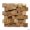 Mozaiek Hout Old Teak (P 09) 30x30 Cm (prijs Per M2) -Badkamermeubels mozaiek wood panel 09 50x50 2.5 61372