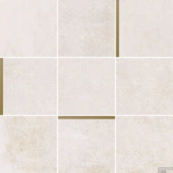 Mozaiek Arcana Avelin Sand 30x30 Cm Creme Met Goud Detail (Doosinhoud 1.08m2)