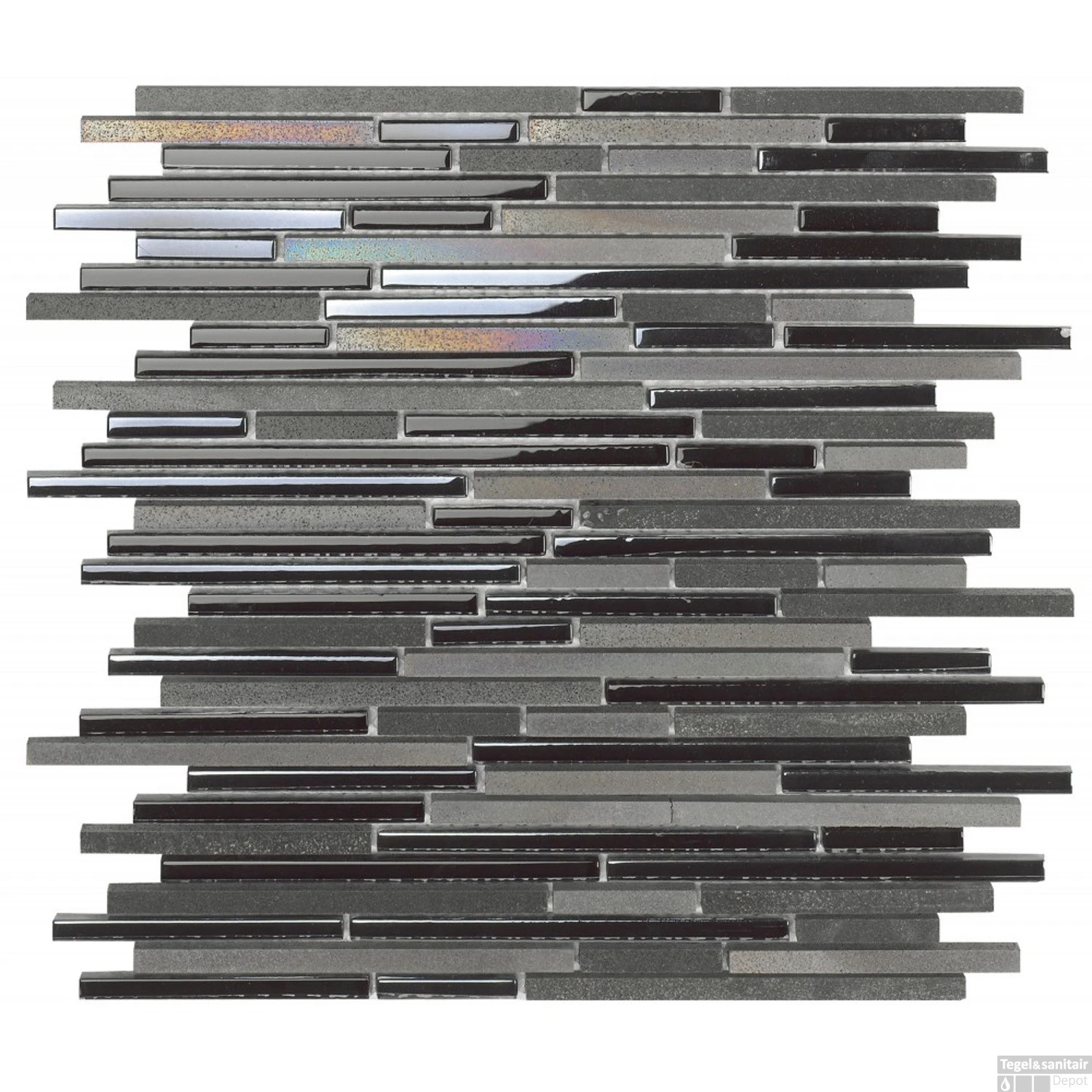 Mozaiek Tegels Dune Avatar 30x30.5 Cm Zwart (Prijs Per Matje)