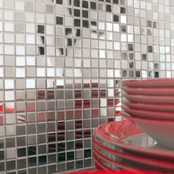 Mozaiek Tegels Dune Metalic Silver 30.1x30.1 Cm Zilver (Prijs Per Matje)