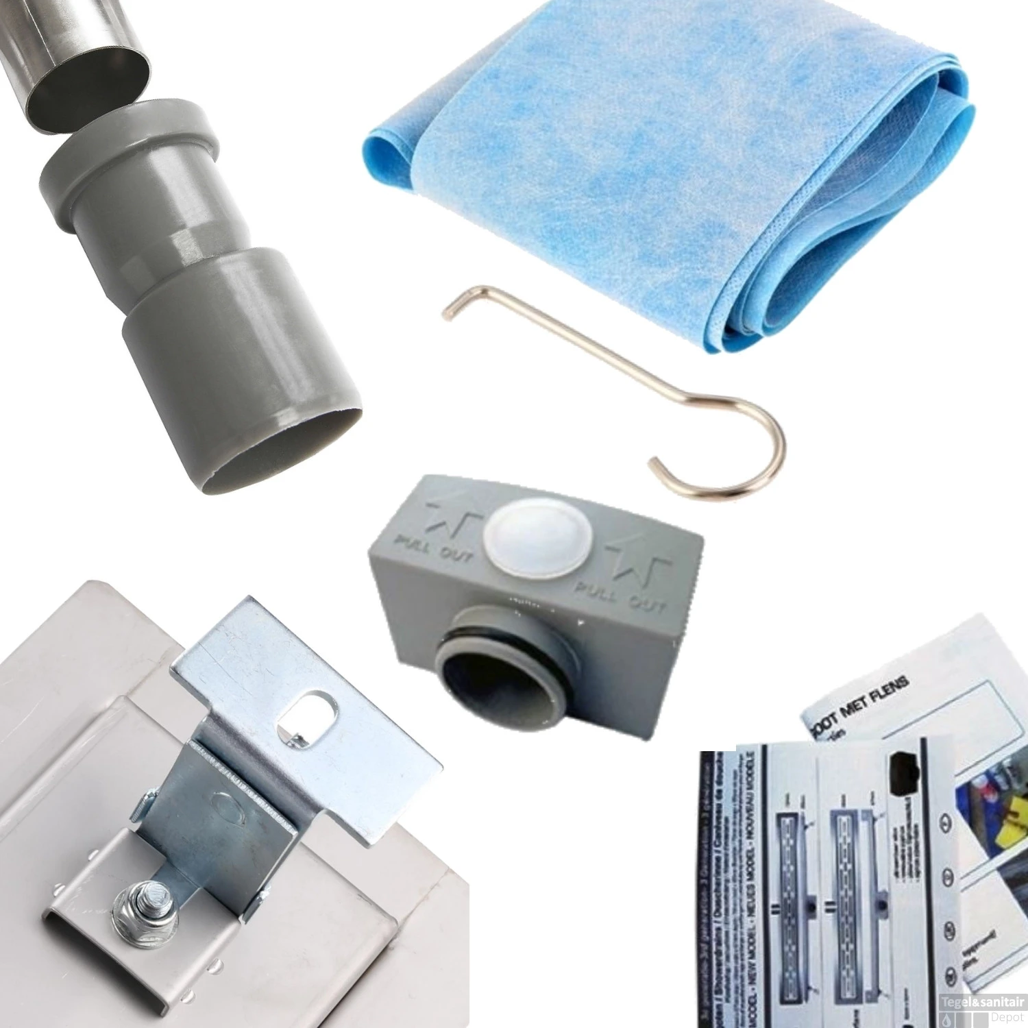 Mat Zwarte RVS Douchegoot Muurflens Met Uitneembaar Sifon Mat Zwart (alle Maten) 5 Mat Zwarte RVS Douchegoot Muurflens Met Uitneembaar Sifon Mat Zwart (alle Maten) - Afbeelding 3