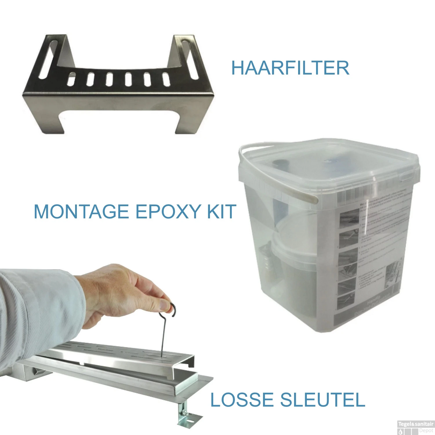 Mat Zwarte RVS Douchegoot Muurflens Met Uitneembaar Sifon Mat Zwart (alle Maten) 6 Mat Zwarte RVS Douchegoot Muurflens Met Uitneembaar Sifon Mat Zwart (alle Maten) - Afbeelding 4