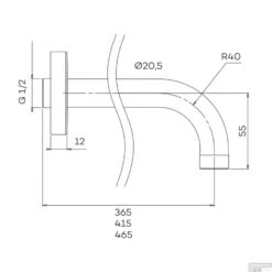 Wandarm Lagoo Nesso Rond 45 Cm RVS Geborsteld Nikkel 5 Wandarm Lagoo Nesso Rond 45 Cm RVS Geborsteld Nikkel -Badkamermeubels n2274 tech 1 1 1 1 1