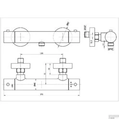 Opbouw Douchethermostaat Best Design Nero Zagaro Mat Zwart 5 Opbouw Douchethermostaat Best Design Nero Zagaro Mat Zwart -Badkamermeubels opbouw douchethermostaat best design nero zagaro mat zwart 3815000