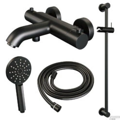 Opbouwset Bad- En Douchekraan Brauer Black Edition Thermostatisch Met Glijstang En Handdouche 3 Standen Mat Zwart 11 Opbouwset Bad- En Douchekraan Brauer Black Edition Thermostatisch Met Glijstang En Handdouche 3 Standen Mat Zwart -Badkamermeubels opbouwset bad en douchekraan brauer black edition thermostatisch met glijstang en handdouche 3 standen geborsteld mat zwart s1