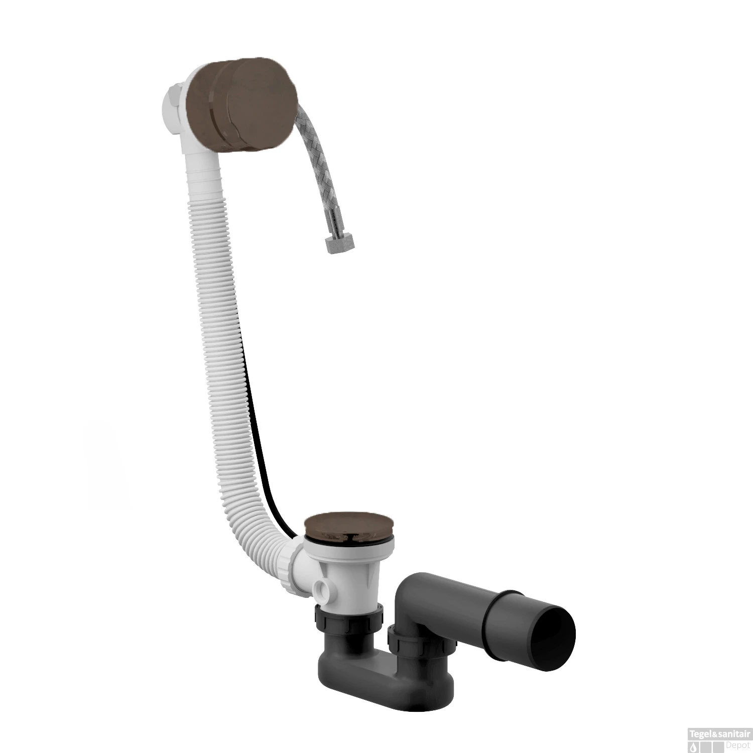 Badoverloop Hotbath Cobber Vulcombinatie Verouderd Messing 3 Badoverloop Hotbath Cobber Vulcombinatie Verouderd Messing