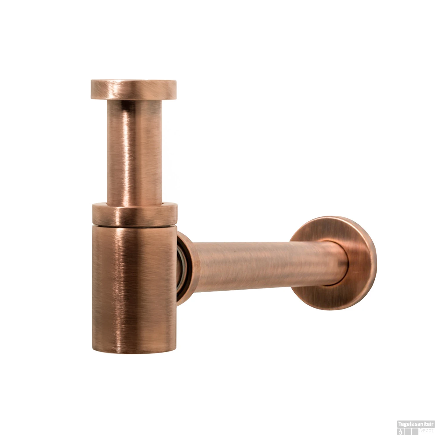 Fontein Sifon Hotbath Cobber Rond Geborsteld Koper