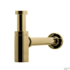 Wastafel Sifon Hotbath Cobber Rond Gepolijst Messing