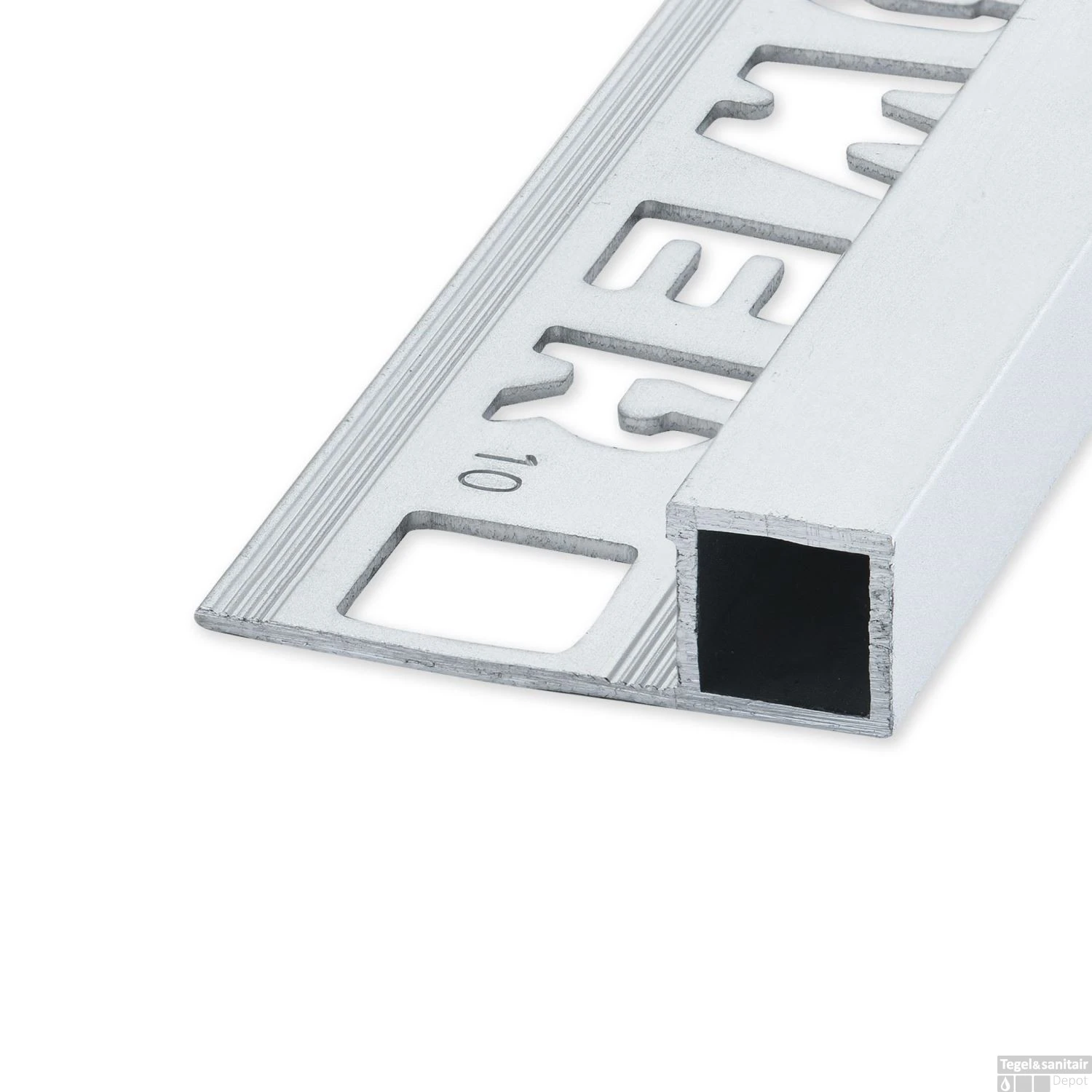 Tegelprofiel QUBOX Ox Vierkant Aluminium Hoogglans Geborsteld 10 X 2500mm 3 Tegelprofiel QUBOX Ox Vierkant Aluminium Hoogglans Geborsteld 10 X 2500mm