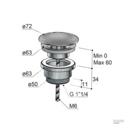 Afvoerplug Hotbath Cobber Always-Open Met Schroef Rond Gepolijst Messing PVD 9 Afvoerplug Hotbath Cobber Always-Open Met Schroef Rond Gepolijst Messing PVD -Badkamermeubels p708nbp afvoerplug hotbath cobber always open met schroef rond gepolijst messing pvd tech