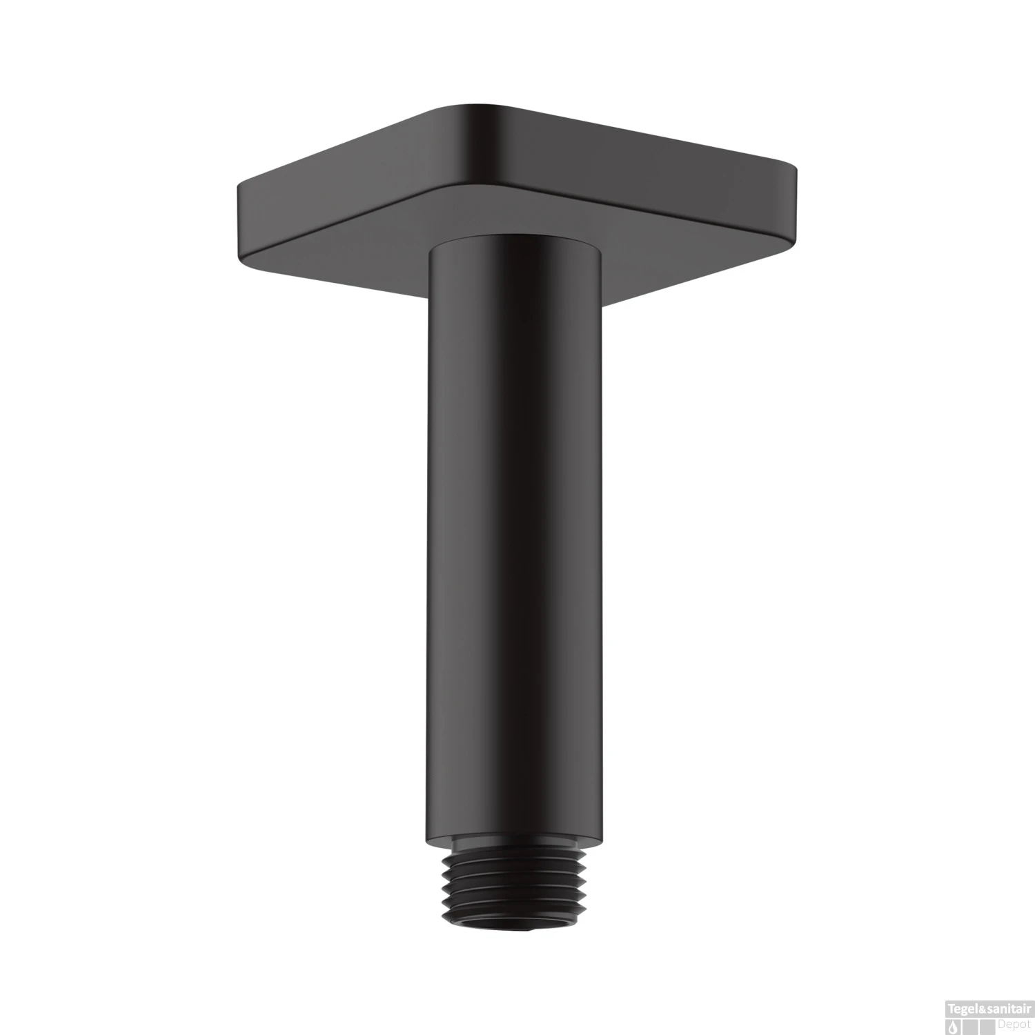 Plafondaansluiting HansGrohe Vernis Shape 10 Cm Mat Zwart