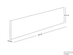 Plint T.b.v. Piet Boon Mono Luna 6,5x60 Cm Beige