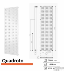 Designradiator Quadroto 2006 X 603 Mm Zandsteen