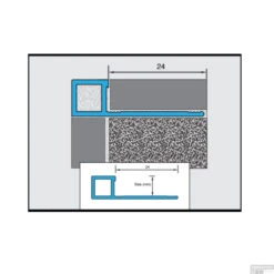 Tegelprofiel QUBOX Ox Vierkant Aluminium Hoogglans Geborsteld 10 X 2500mm 7 Tegelprofiel QUBOX Ox Vierkant Aluminium Hoogglans Geborsteld 10 X 2500mm -Badkamermeubels qubox tech 1