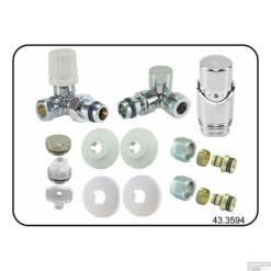 Radiator Aansluitset Wiesbaden Axiaal Chroom ( Voor Zij-aansluiting) 9 Radiator Aansluitset Wiesbaden Axiaal Chroom ( Voor Zij-aansluiting) -Badkamermeubels radiator aansluitset wiesbaden axiaal chroom shop