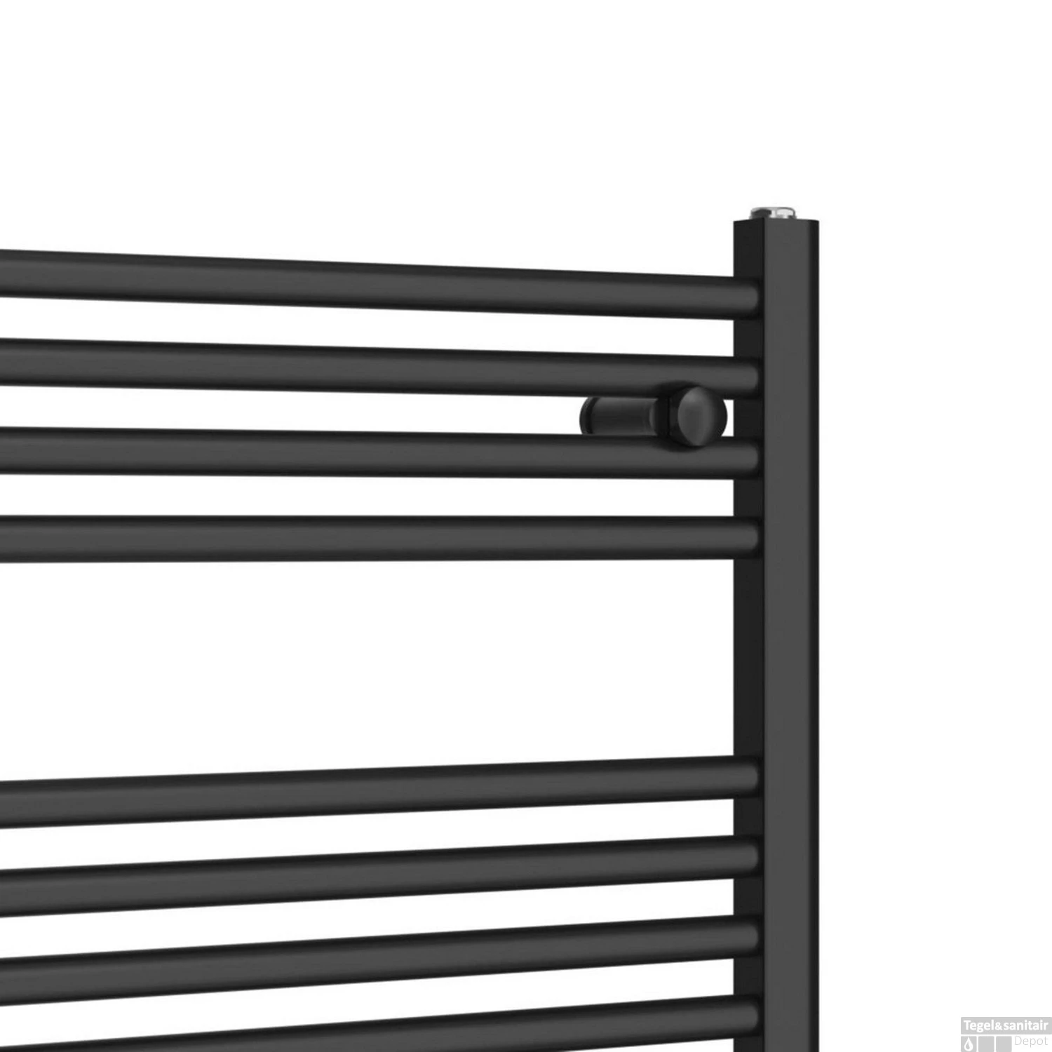 Radiator Boss & Wessing Saniro 60x80cm Middenaansluiting Mat Zwart 4 Radiator Boss & Wessing Saniro 60x80cm Middenaansluiting Mat Zwart - Afbeelding 2