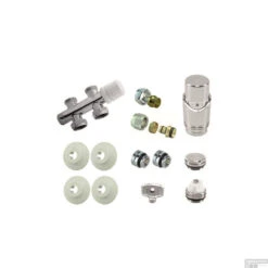 Radiator Onderblok Wiesbaden Recht Chroom (Voor Midden Aansluiting) -Badkamermeubels radiator onderblok wiesbaden recht chroom detail1 1