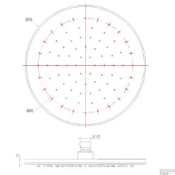 Regendouchekop Salenzi Marble 25cm White Marble OP=OP 9 Regendouchekop Salenzi Marble 25cm White Marble OP=OP -Badkamermeubels regendouchekop salenzi marble 25cm white marble tech