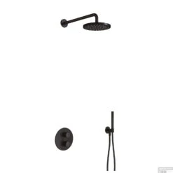 Regendoucheset Hotbath Cobber Thermostatische Inbouwset Geborsteld Nikkel -Badkamermeubels regendoucheset hotbath cobber shop 6