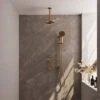Regendoucheset Inbouw Brauer Gold Carving Thermostatisch 20cm Met Plafondarm, Glijstang En Handdouche 3-Standen Losse Stopkranen Geborsteld Goud -Badkamermeubels regendoucheset inbouw brauer gold carving thermostatisch 20cm met plafondarm sfeer