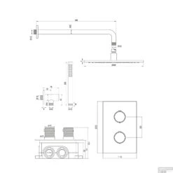 Regendoucheset Inbouw Brauer Gold Carving Thermostatisch 30cm Met 3-Weg Omstelling, Gebogen Wandarm En Staaf Handdouche Geborsteld Goud 25 Regendoucheset Inbouw Brauer Gold Carving Thermostatisch 30cm Met 3-Weg Omstelling, Gebogen Wandarm En Staaf Handdouche Geborsteld Goud -Badkamermeubels regendoucheset inbouw brauer gold carving thermostatisch 30cm met 3 weg omstelling gebogen tec