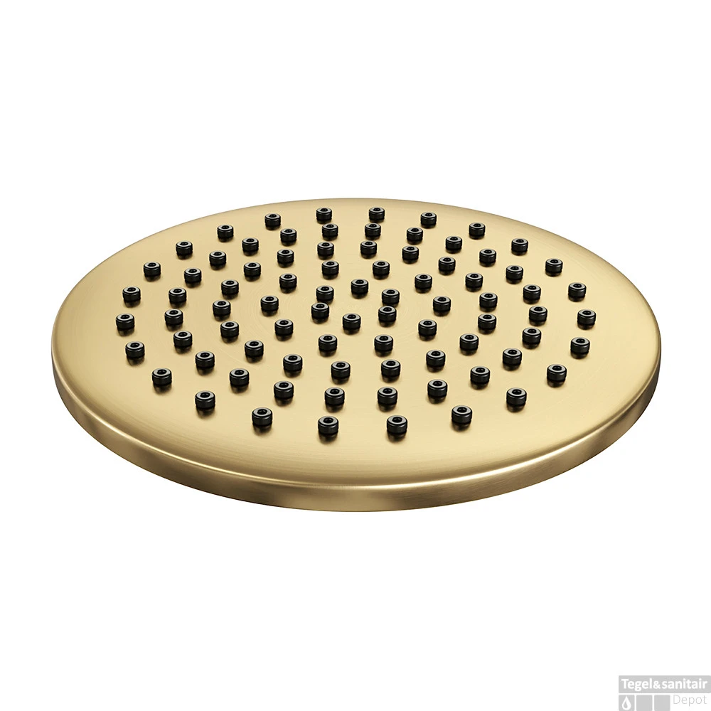 Regendoucheset Inbouw Brauer Gold Edition Thermostatisch 20cm Met Gebogen Wandarm En Handdouche Staaf Losse Stopkranen Geborsteld Goud - Afbeelding 3